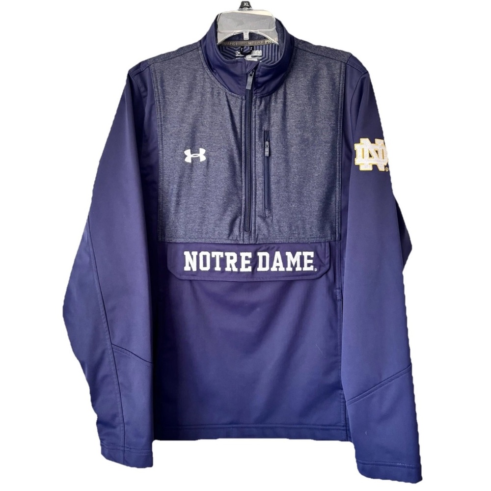 Under Armour NOTRE DAME Cold Gear Loose 1/2 Zip Jacket Youth L